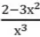 Можешь ли ты упростить выражение (2 - 3x²) / x³?