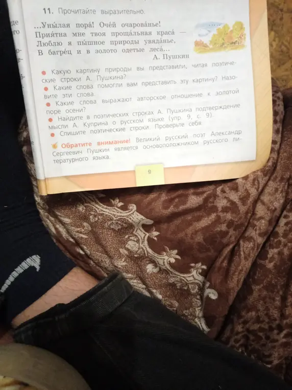 Какую картину природы ты представил, читая поэтические строки А. Пушкина?