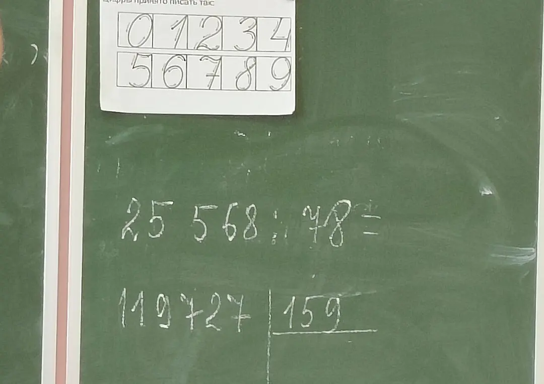 Можешь решить примеры столбиком: 25 568 : 48 и 119727 : 159?