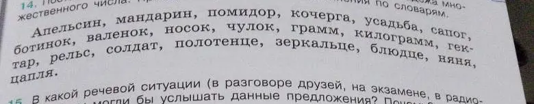 Определи род существительного "апельсин"