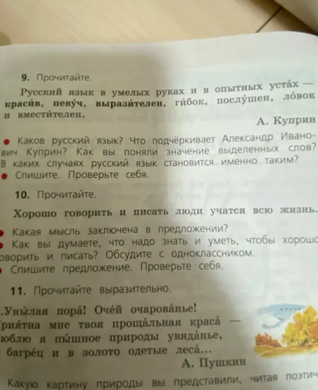 Как ты понял значение выделенных слов в 9 задании?