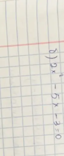 Найди корни уравнения 2x² - 5x - 3 = 0