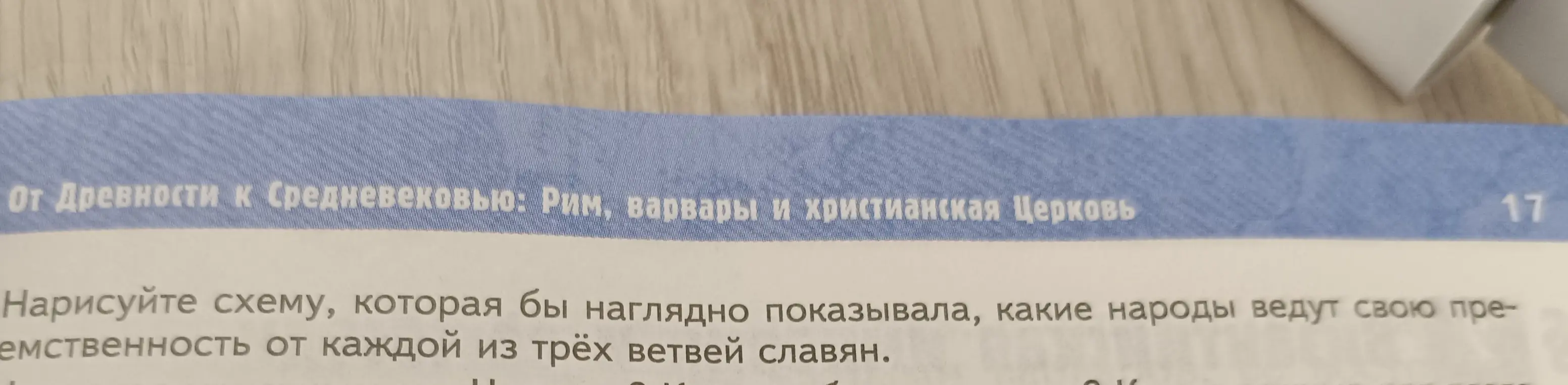 Нарисуй схему, которая бы наглядно показывала, какие народы ведут свою преемственность от каждой из трёх ветвей славян.