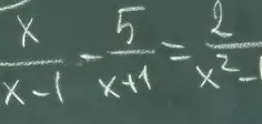 Реши уравнение x/(x-1) - 5/(x+1) = 2/(x²-1)