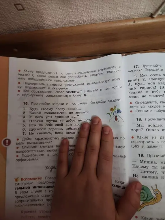 Прочитай текст и вставь пропущенные буквы.