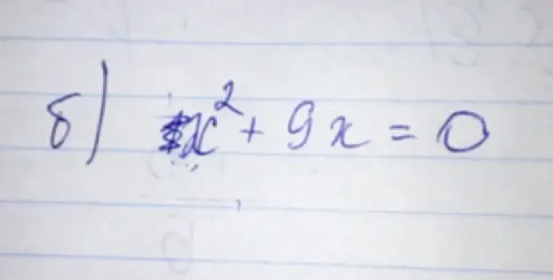 Можешь ли ты решить уравнение x² + 9x = 0?