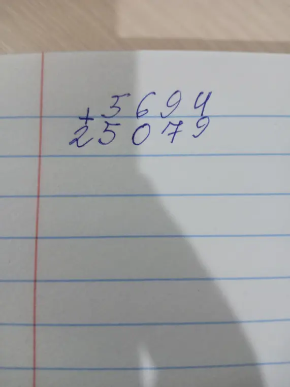 Посчитай сумму чисел 3694 и 25079