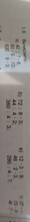 Вычисли значения выражений: 42:7-8