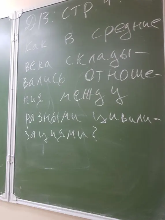Как в Средние века складывались отношения между разными цивилизациями?