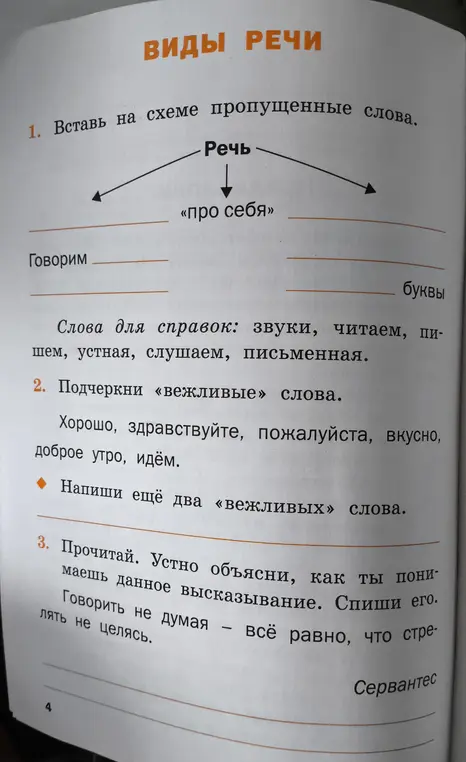 Помоги мне вставить на схеме пропущенные слова, подчеркнуть вежливые слова и написать ещё два вежливых слова.