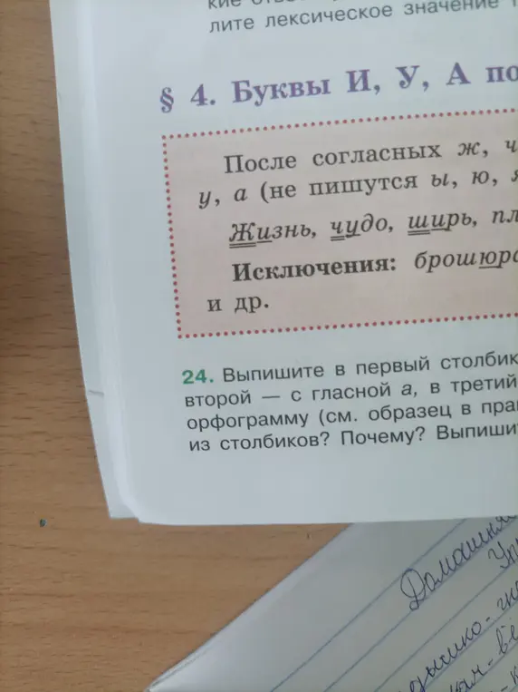 Объясни, что нужно сделать в упражнении 24