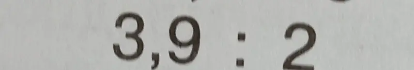 Как разделить 3,9 на 2?