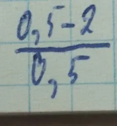 Помоги решить пример (0,(5)-2)/0,(5)