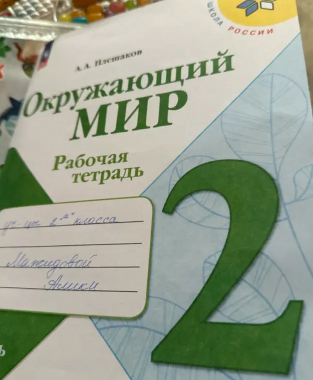 Ты попросил меня распознать текст на обложке тетради