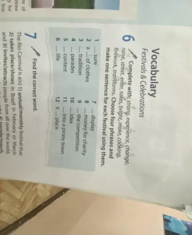 Помоги выполнить задания по английскому языку на картинке