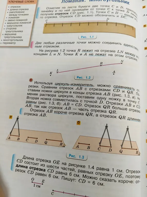 Что можно сказать про две любые различные точки?