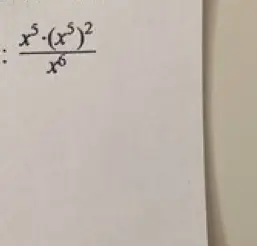 Реши выражение (x⁵ * (x⁵)²) / x⁶