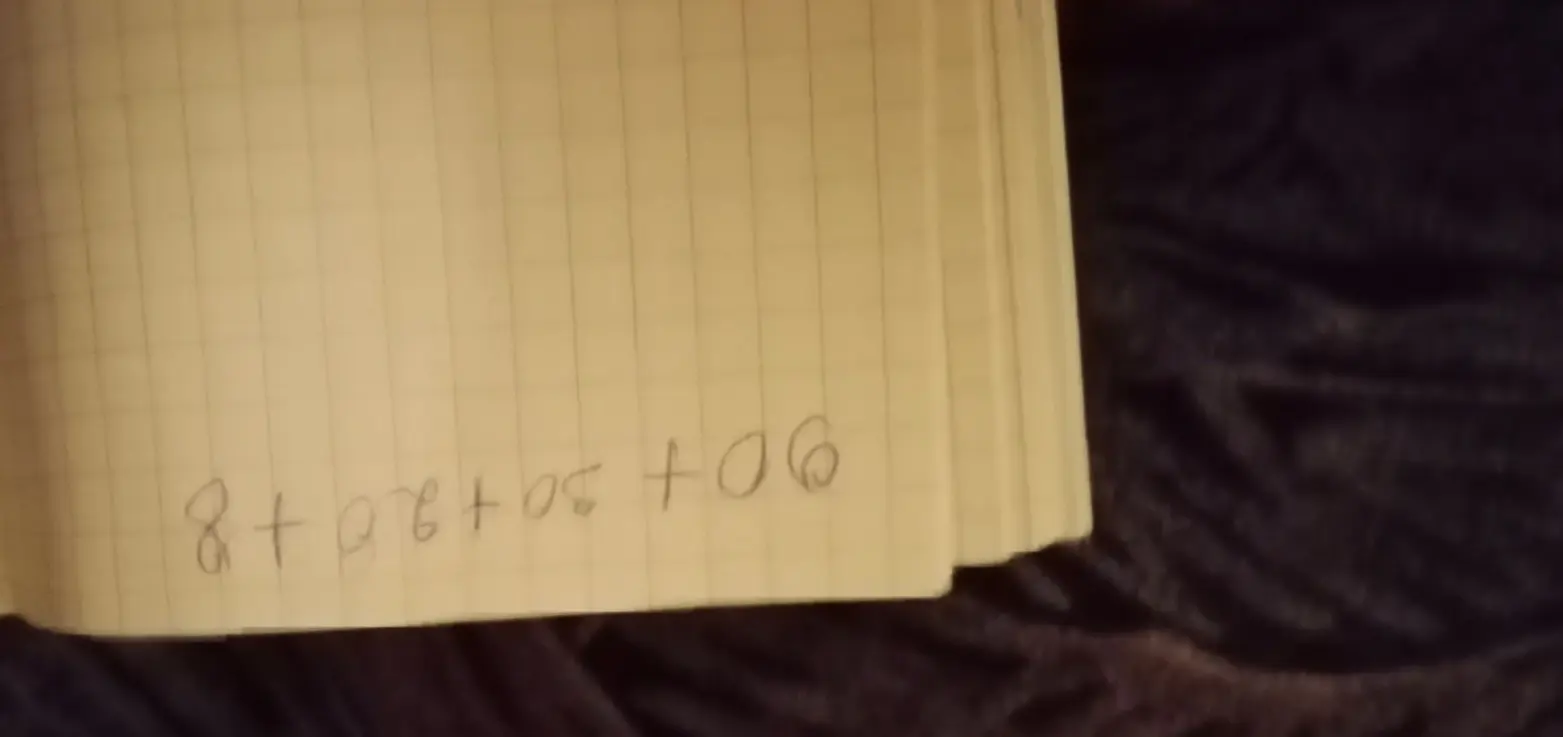 Помоги решить пример: 8 + 26 + 30 + 90