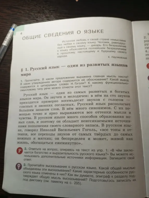 Объясни, в чём заключается богатство и выразительность русского языка и какой общей мыслью объединены высказывания о русском языке