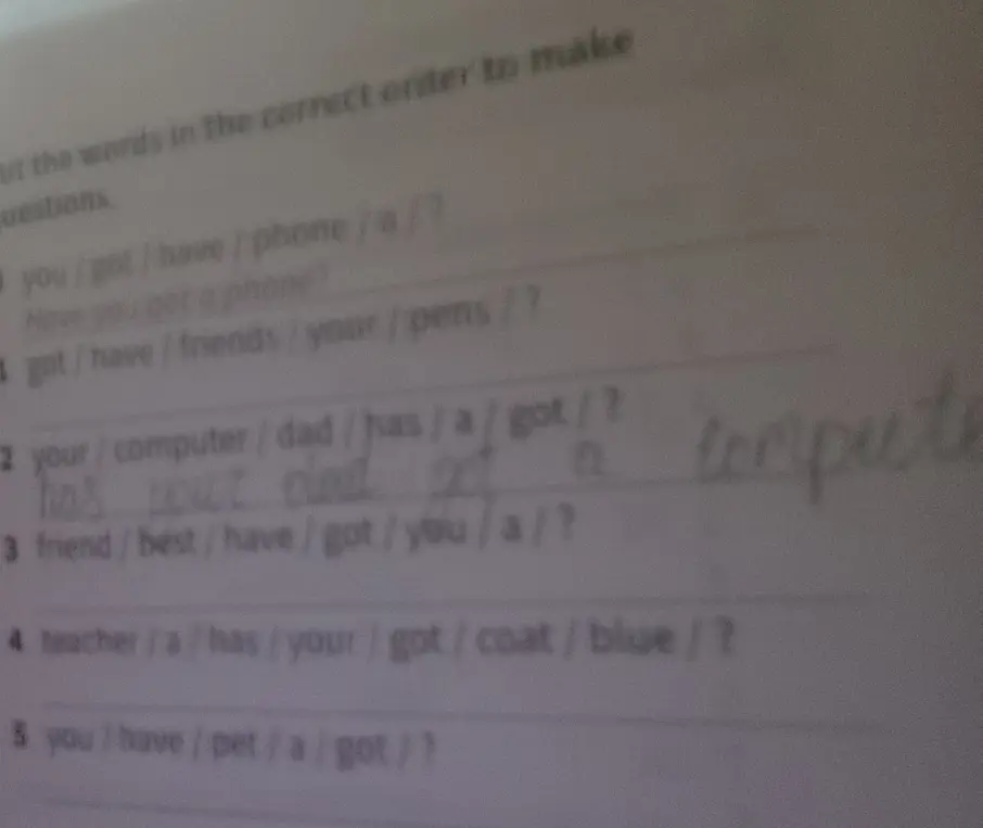 Составь вопросы из слов: got / have / friends / your / pens /?