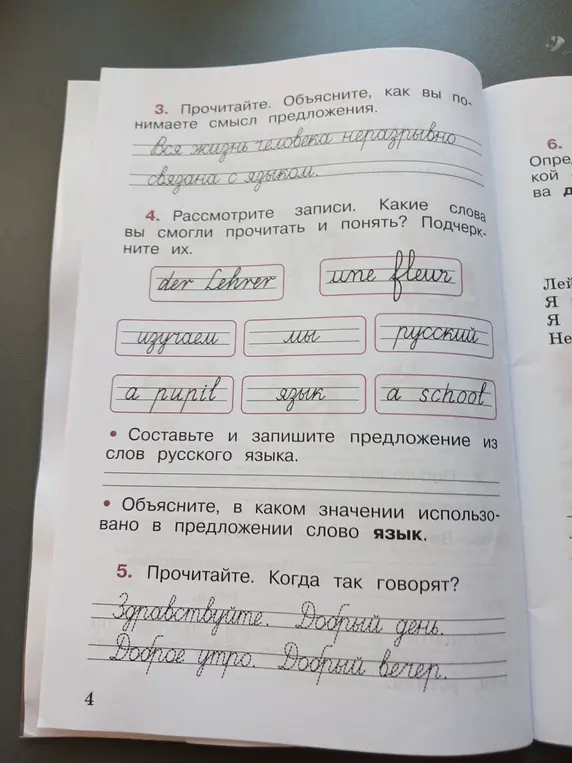 Объясни, как ты понимаешь смысл предложения «Вся жизнь человека неразрывно связана с языком».