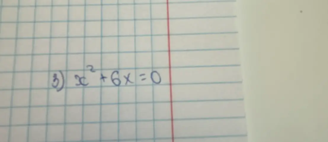 Реши уравнение x² + 6x = 0