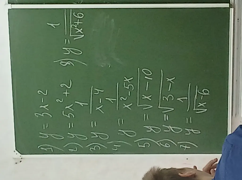 Перечисли уравнения функций