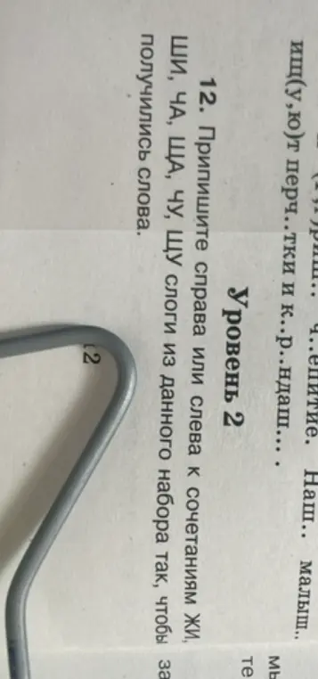 Помоги составить слова, приписав слоги к сочетаниям ЖИ, ШИ, ЧА, ЩА, ЧУ, ЩУ