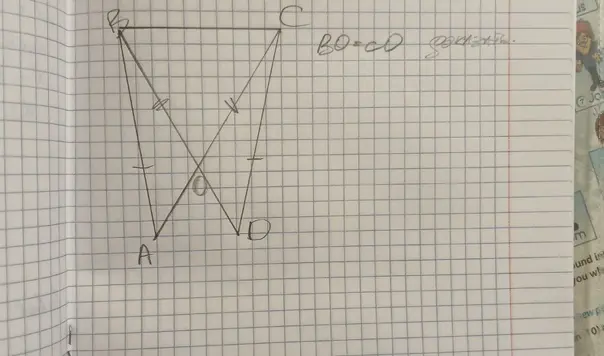 Можешь доказать, что BO=CO, если BD=CA и BA=CD?