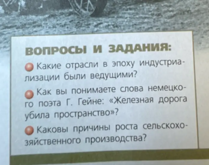 Какие отрасли в эпоху индустриализации были ведущими?