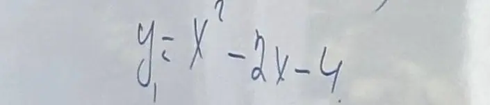 Объясни, как построить график функции y = x² - 2x - 4