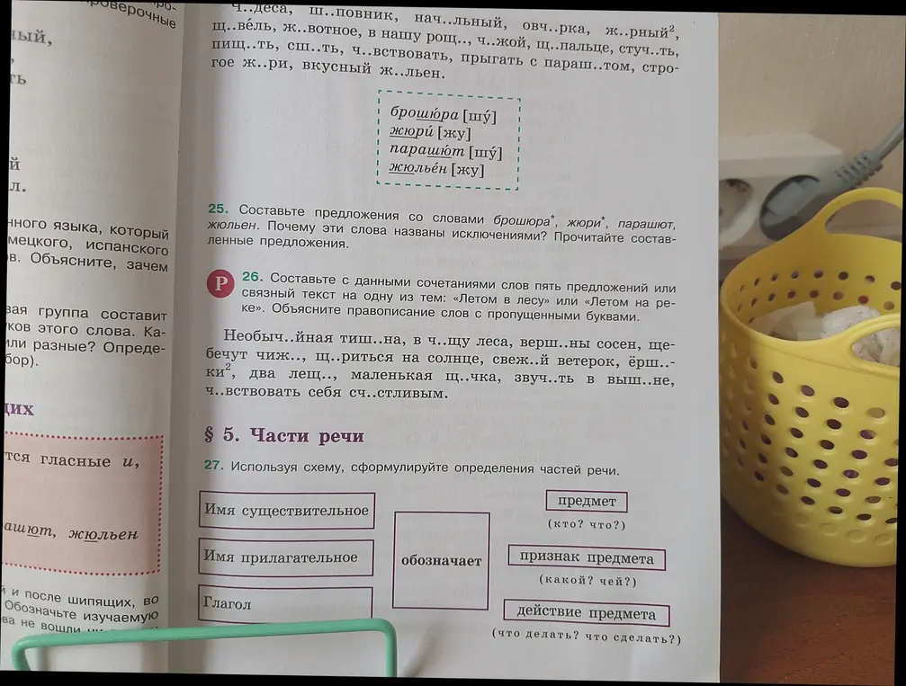 Можешь ли ты, используя схему, сформулировать определения частей речи?