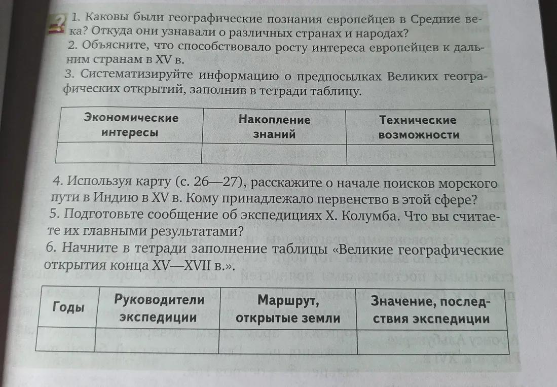 Ты просишь ответить на вопросы по истории: каковы были географические познания европейцев в Средние века?