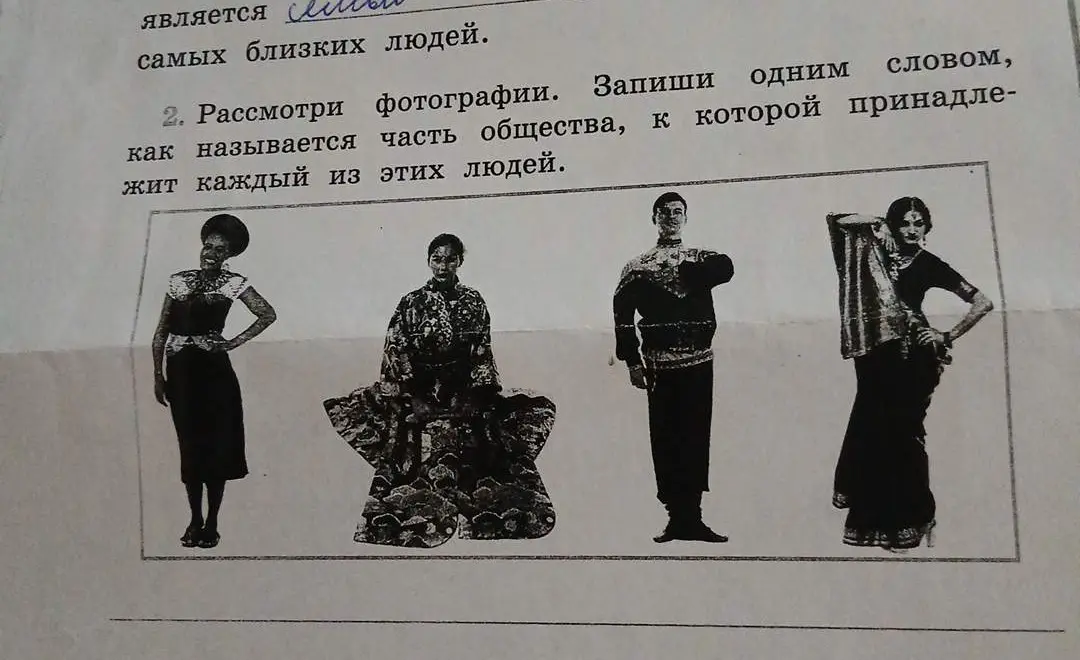 Как называется часть общества, к которой принадлежит каждый из людей на фотографиях?