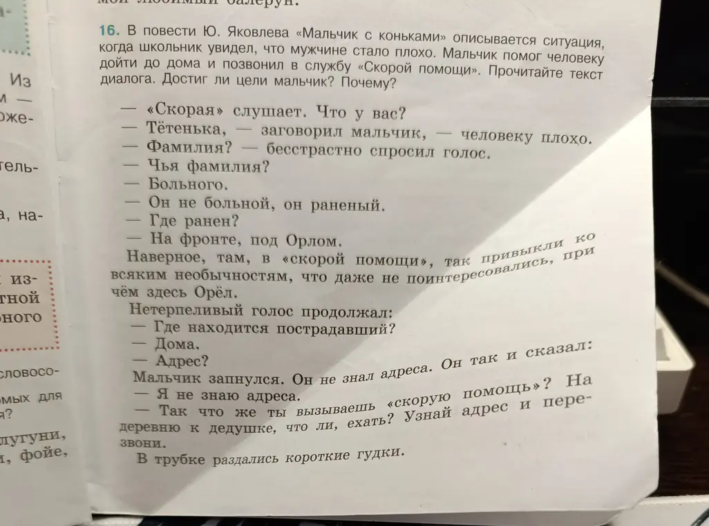 Достиг ли цели мальчик в повести Ю. Яковлева «Мальчик с коньками» и почему?