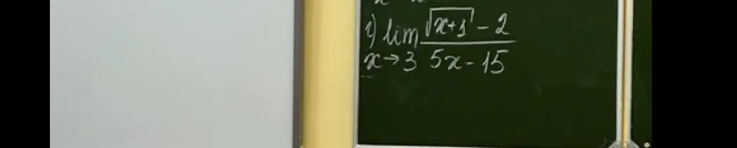 Можешь решить предел lim (x->3) (√(x+1)-2) / (5x-15)?