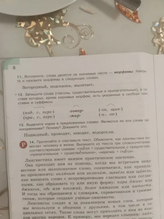 Помоги выполнить задания 11, 12, 13, 14 по русскому языку