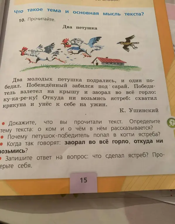 Ты просишь доказать, что я прочитал текст, определить тему текста: о ком и о чём в нём рассказывается?