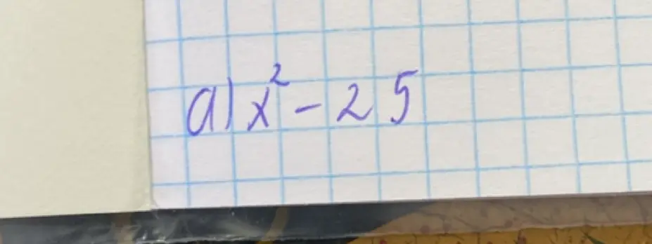 Реши уравнение a) x²-25 = 0