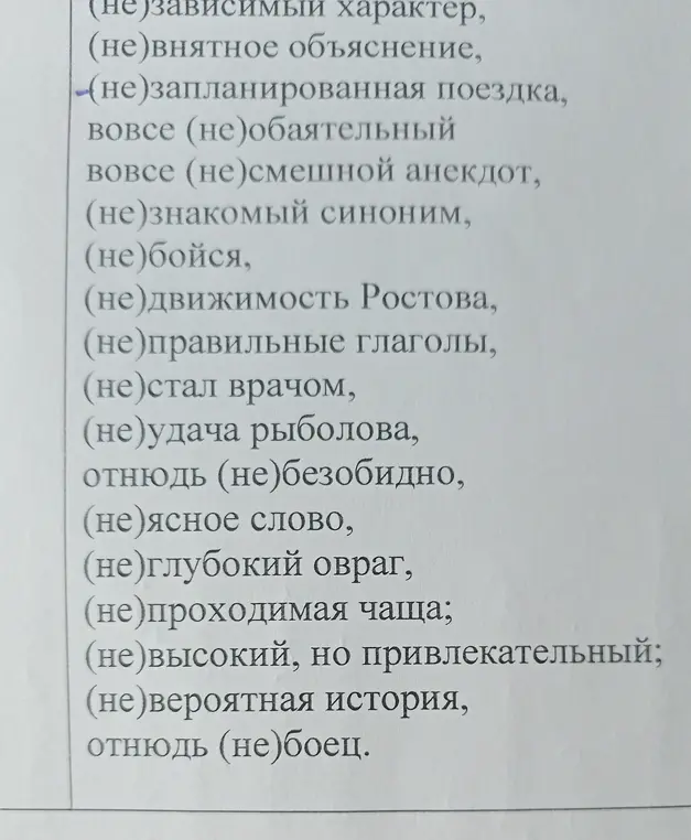 Объясни, в каких случаях «не» пишется слитно, а в каких раздельно в следующих выражениях: (не)зависимый характер