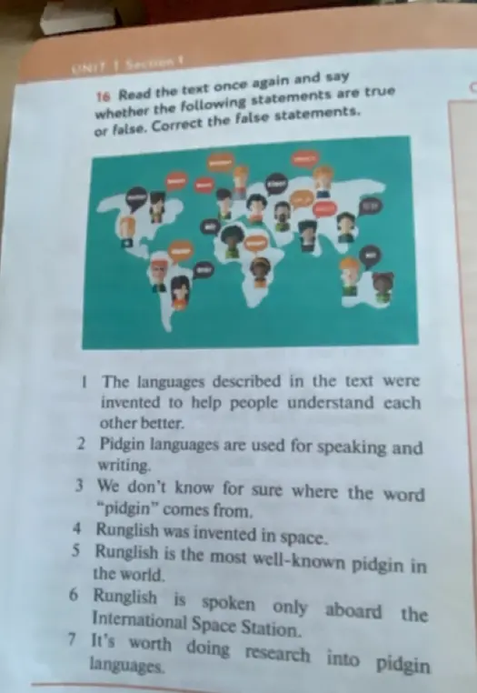 Определи, какие из следующих утверждений true или false: The languages described in the text were invented to help people understand each other better.