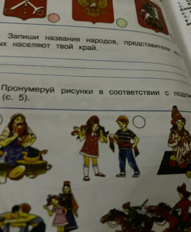 Запиши названия народов, представители которых населяют твой край.
