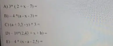 Ты просишь упростить выражения: 3*(2+x-7) =