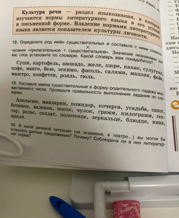 Определи род имён существительных и составь с ними словосочетания «прилагательное + существительное».