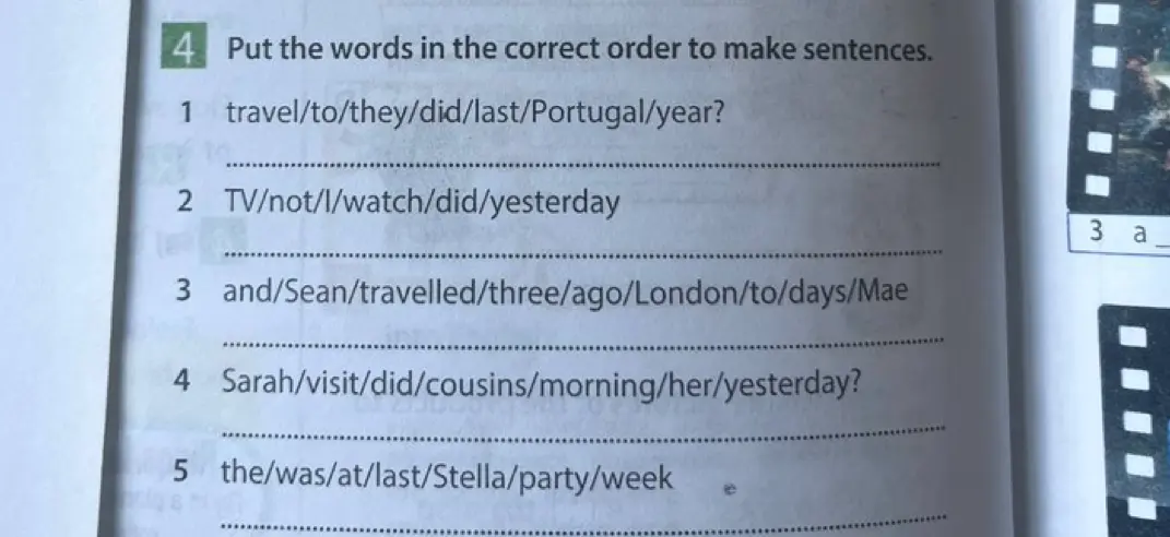 Составь предложения в правильном порядке из слов: travel/to/they/did/last/Portugal/year?