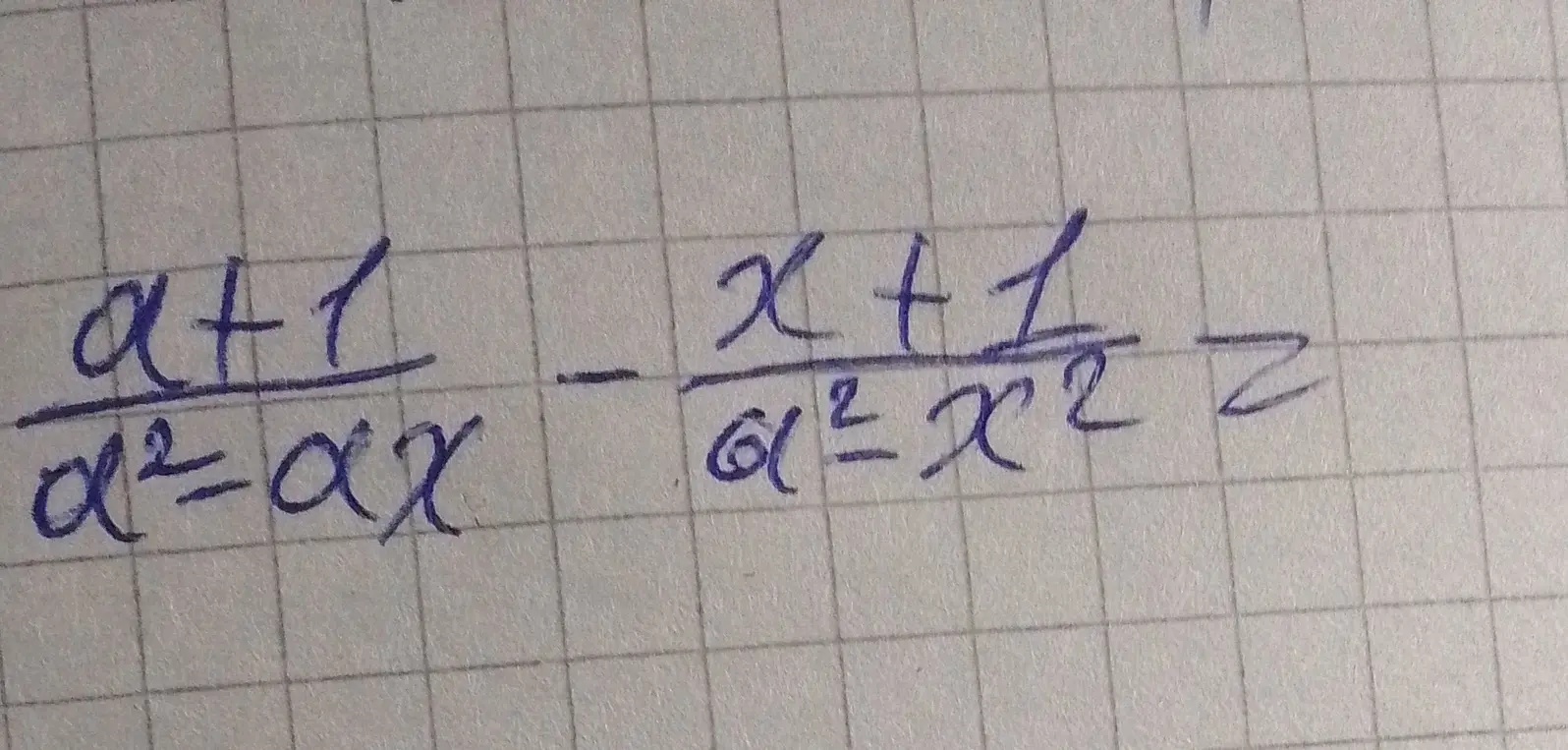 Можешь ли ты решить уравнение (x+1)/(x²-xx) - (x+1)/(x²-x²)=?
