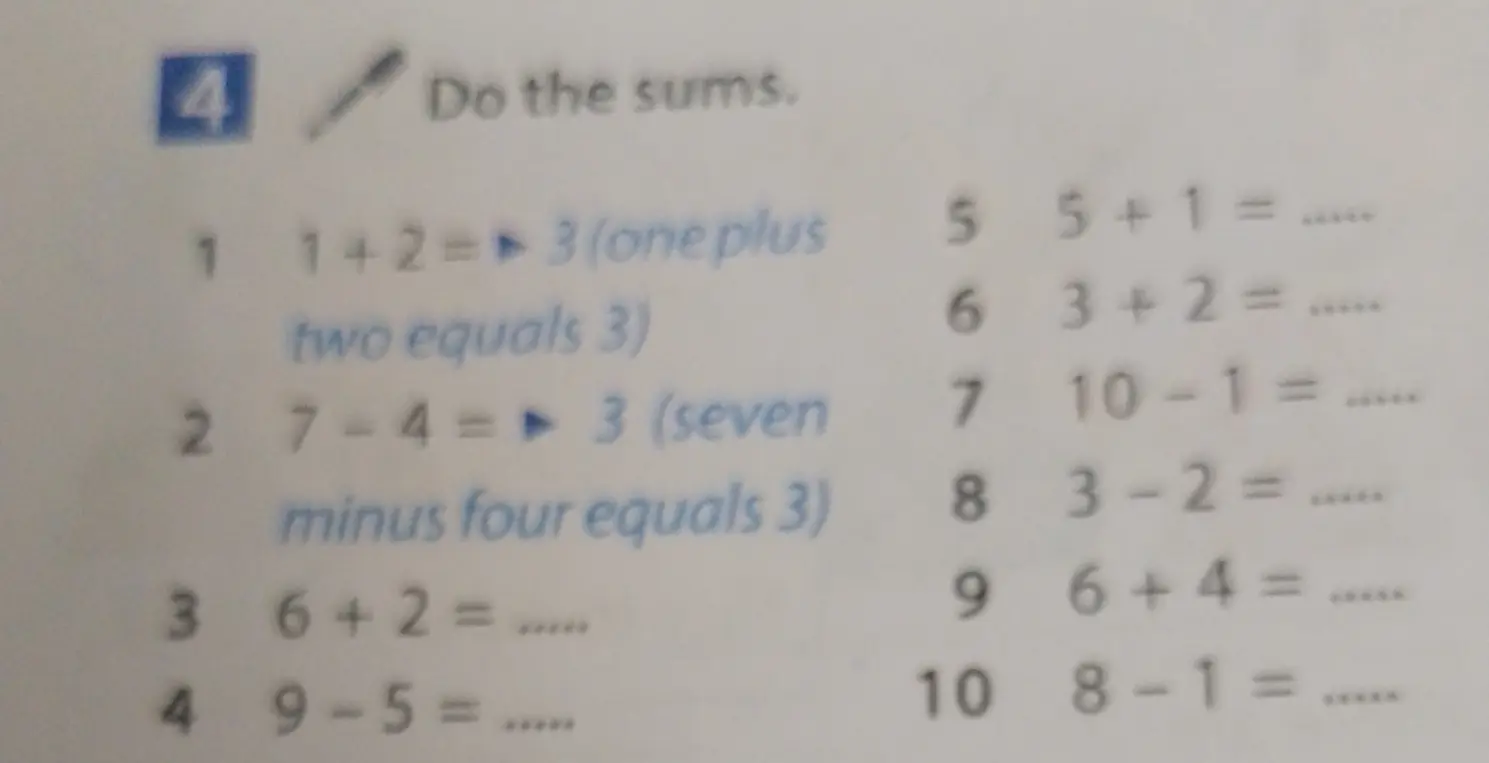 Помоги мне решить примеры: 6 + 2 = ... 