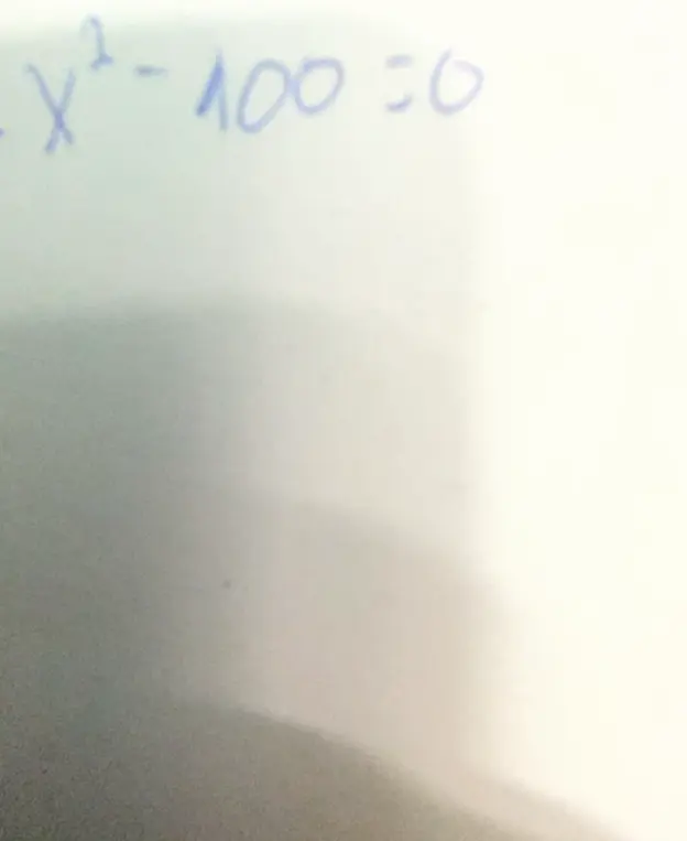 Помоги мне найти корни уравнения x² - 100 = 0