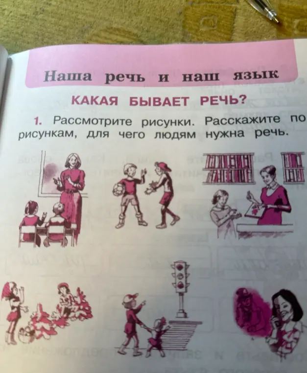 Предложи рассказ по рисункам, для чего людям нужна речь.