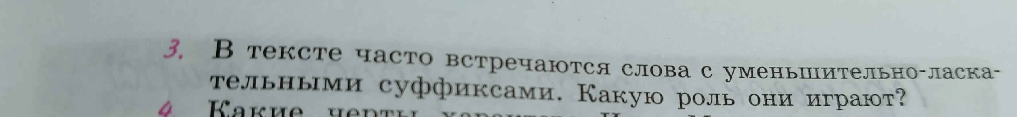 Объясни, какую роль играют слова с уменьшительно-ласкательными суффиксами в тексте